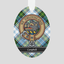 Campbell Crest over Dress Tartan Ornament
