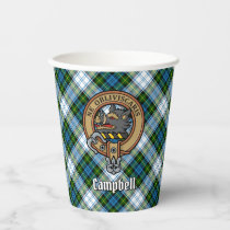 Campbell Crest over Dress Tartan Paper Cups