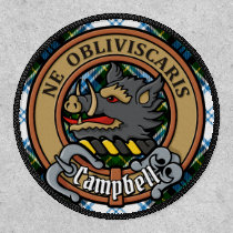 Campbell Crest over Dress Tartan Patch