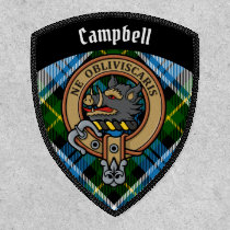 Campbell Crest over Dress Tartan Patch