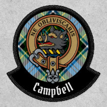 Campbell Crest over Dress Tartan Patch