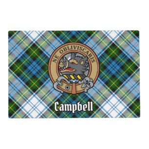 Campbell Crest over Dress Tartan Placemat