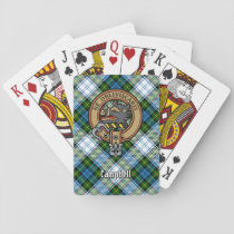 Campbell Crest over Dress Tartan Poker Cards