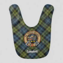 Campbell Crest over Tartan Baby Bib