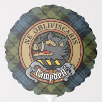 Campbell Crest over Tartan Balloon