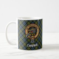 Campbell Crest over Tartan Coffee Mug