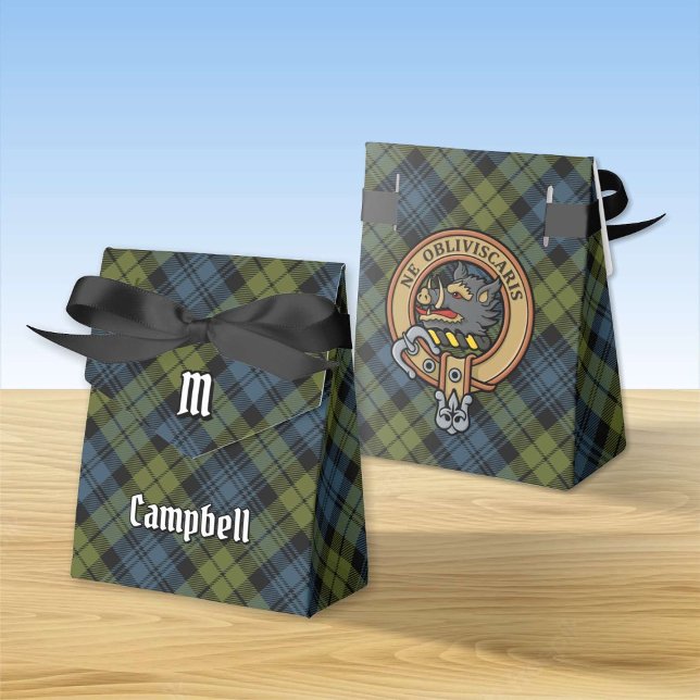 Campbell Crest over Tartan Favor Box (Creator Uploaded)