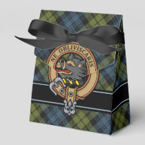 Campbell Crest over Tartan Favor Box