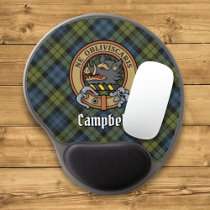 Campbell Crest over Tartan Gel Mouse Pad