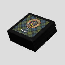 Campbell Crest over Tartan Gift Box