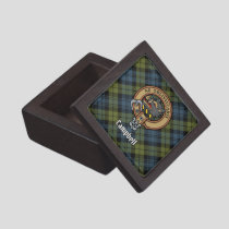 Campbell Crest over Tartan Gift Box