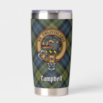 Campbell Crest over Tartan Insulated Tumbler