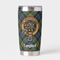 Campbell Crest over Tartan Insulated Tumbler