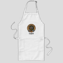 Campbell Crest over Tartan Long Apron