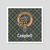 Campbell Crest over Tartan Napkins