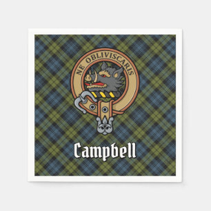 Campbell Crest over Tartan Napkins
