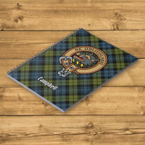 Campbell Crest over Tartan Notebook