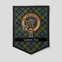 Campbell Crest over Tartan Pennant