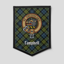 Campbell Crest over Tartan Pennant