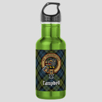Campbell Crest over Tartan Stainless Steel Water Bottle