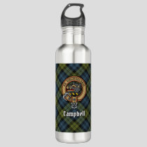 Campbell Crest over Tartan Stainless Steel Water Bottle