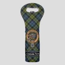 Campbell Crest over Tartan Wine Bag