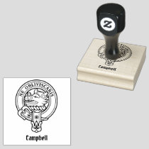 Campbell Crest Rubber Stamp