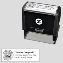 Campbell Crest Self-inking Stamp