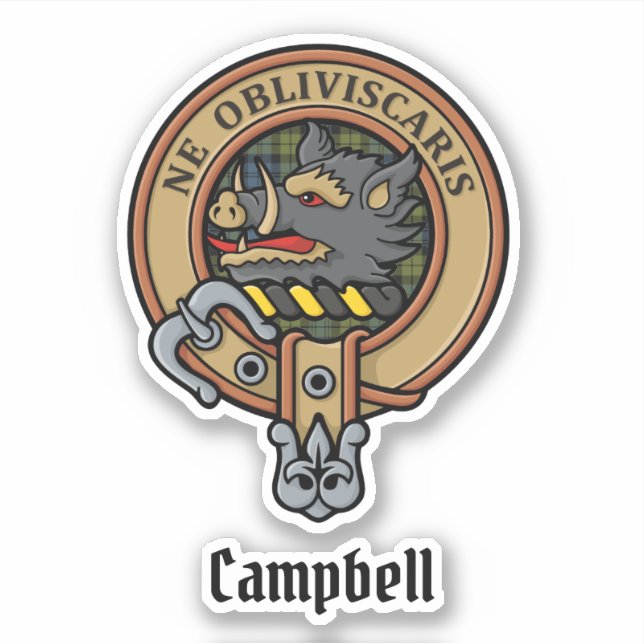 Campbell Crest Sticker (Front)
