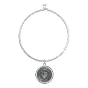 Campbell Crest & Tartan Knot Bangle Bracelet