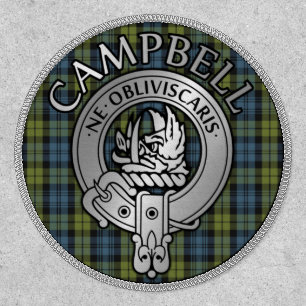 Campbell Crest & Tartan Shield Patch