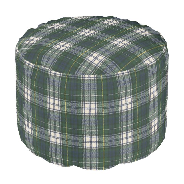 Campbell Dress Ancient Scottish Clan Tartan  Pouf (Angled Front)