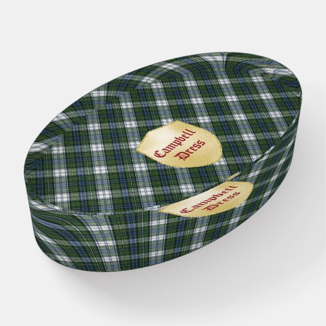 Campbell Dress Ancient Scottish Tartan Paperweight (Angled)