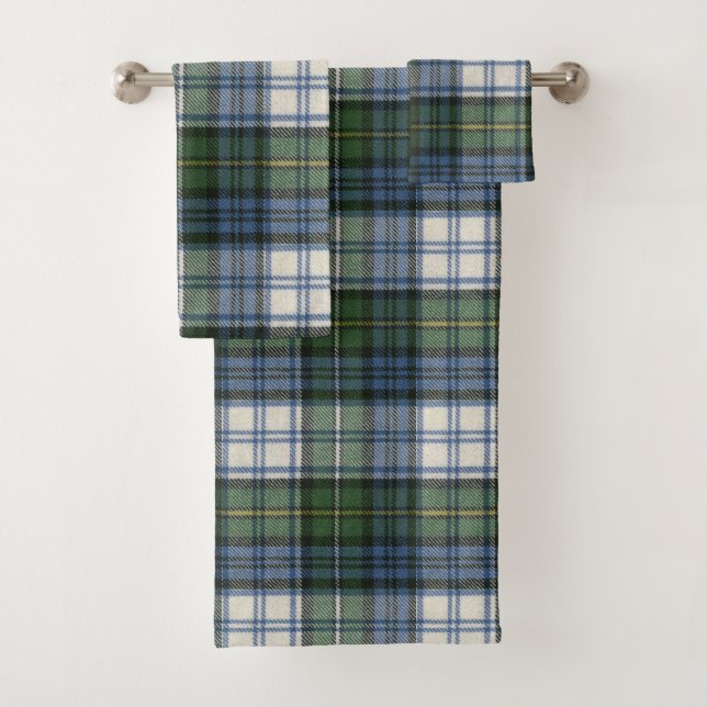 Campbell Dress Ancient Tartan Bath Towel Set (Insitu)