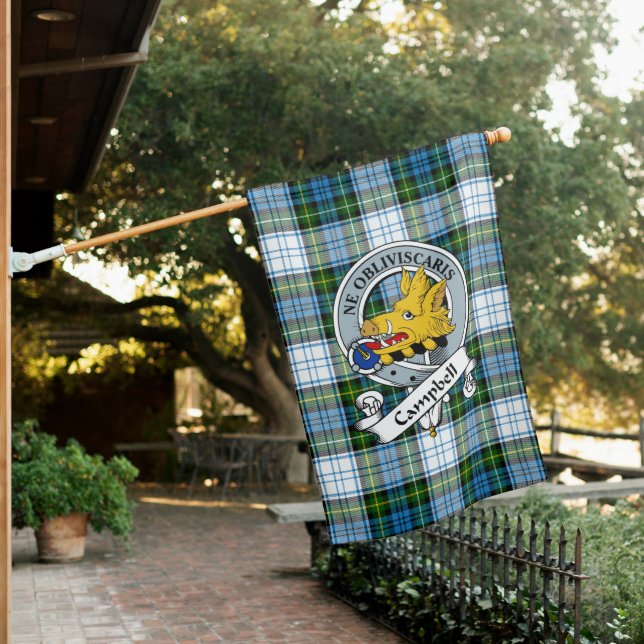 Campbell Dress Clan Badge Tartan Flag Scottish (In SItu)