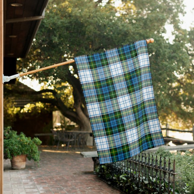 Campbell Dress Clan Tartan House Flag (In SItu)