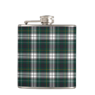 Campbell Dress Modern Tartan Plaid Pattern Flask