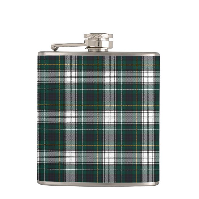 Campbell Dress Modern Tartan Plaid Pattern Flask (Front)