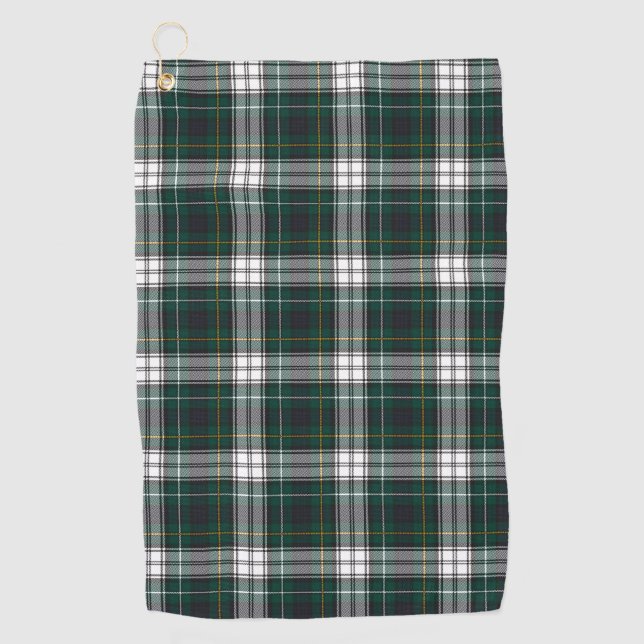 Campbell Dress Modern Tartan Plaid Pattern Golf Towel (Front)