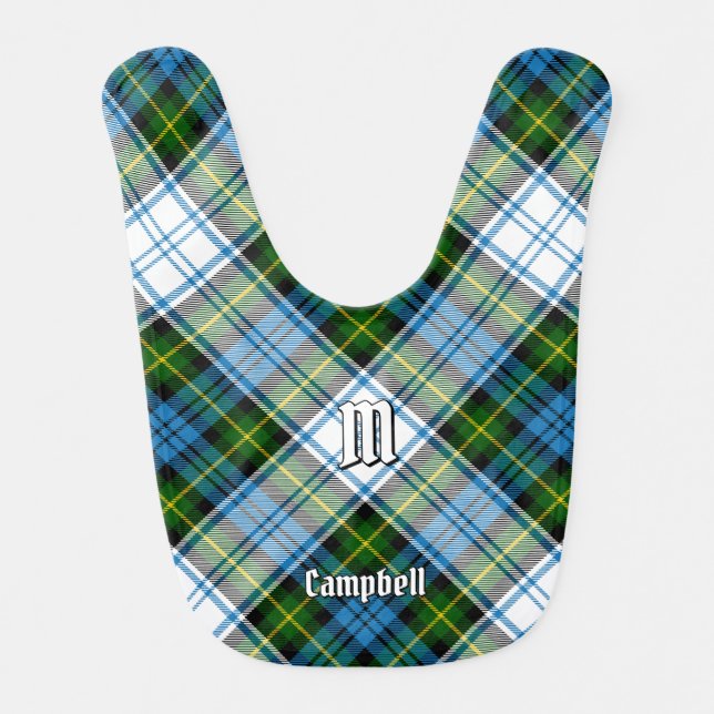 Campbell Dress Tartan Baby Bib (Front)