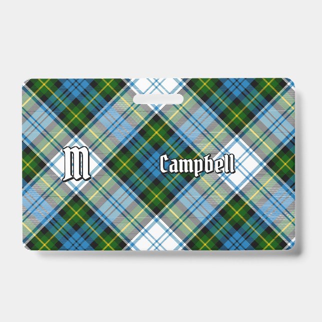 Campbell Dress Tartan Badge (Front)