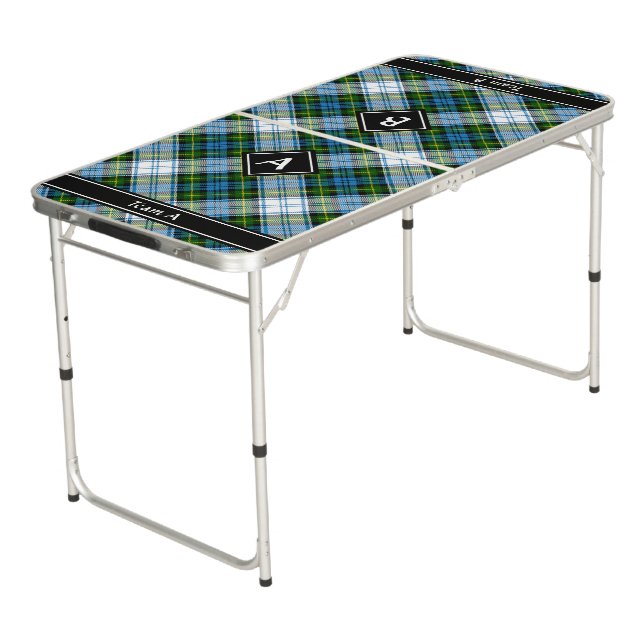 Campbell Dress Tartan Beer Pong Table (Angled)
