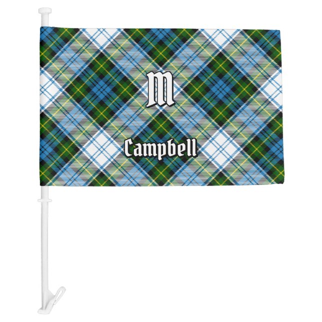 Campbell Dress Tartan Car Flag (Front)