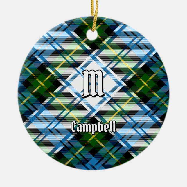 Campbell Dress Tartan Ceramic Ornament (Front)