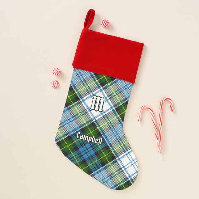 Campbell Dress Tartan Christmas Stocking (Front)
