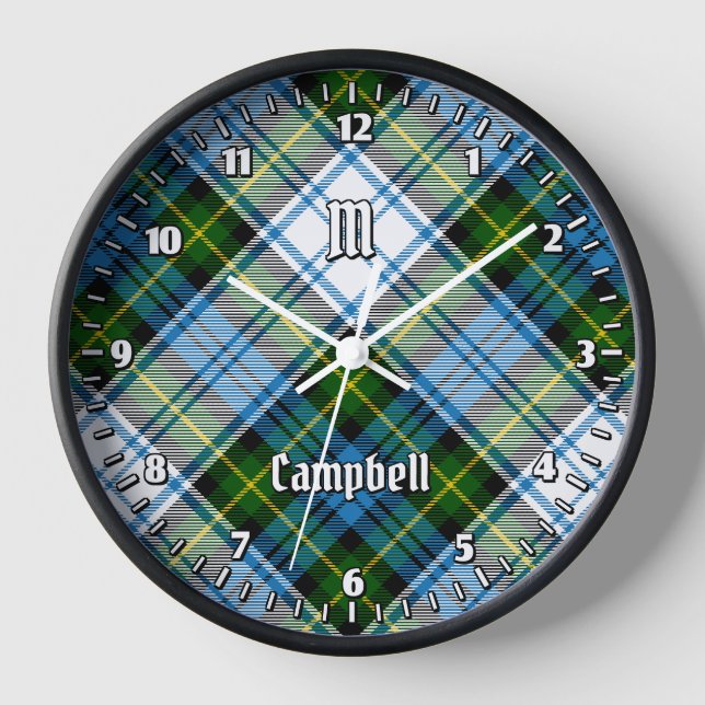 Campbell Dress Tartan Clock (Front)