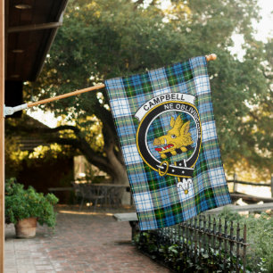 Campbell Dress Tartan Flag Clan Badge