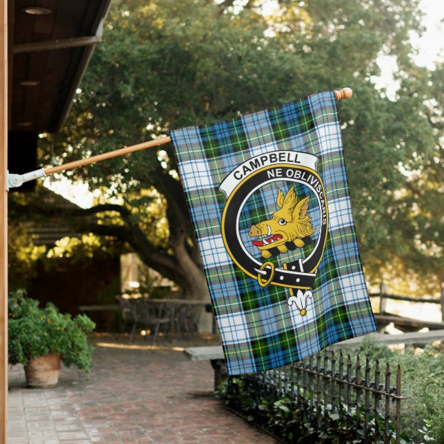 Campbell Dress Tartan Flag Clan Badge (In SItu)