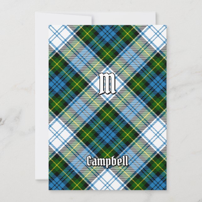 Campbell Dress Tartan Invitation (Front)