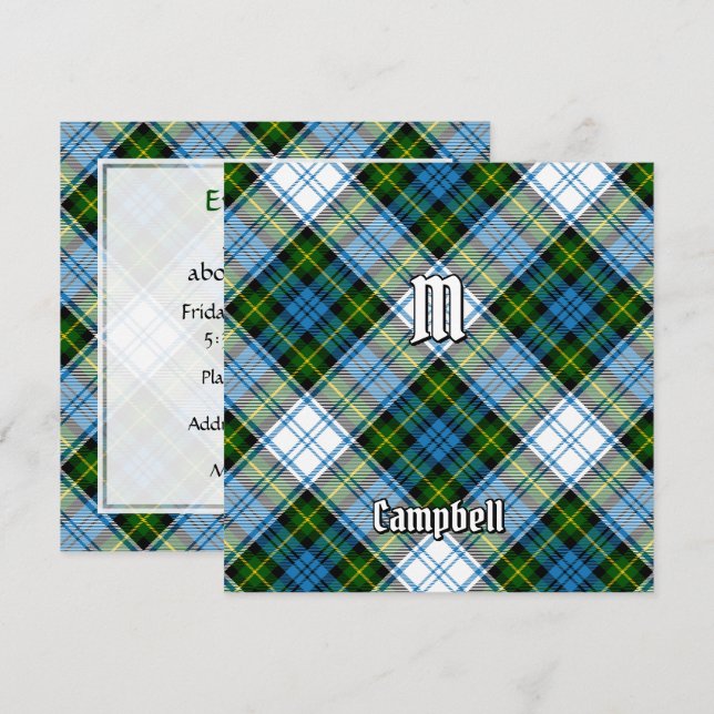 Campbell Dress Tartan Invitation (Front/Back)